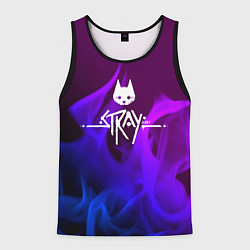 Майка-безрукавка мужская Stray неоновый огонь, цвет: 3D-черный