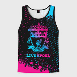 Майка-безрукавка мужская Liverpool - neon gradient, цвет: 3D-черный