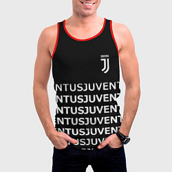 Майка-безрукавка мужская Juventus pattern fc club steel, цвет: 3D-красный — фото 2