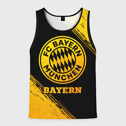Майка-безрукавка мужская Bayern - gold gradient, цвет: 3D-черный