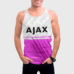 Майка-безрукавка мужская Ajax pro football посередине, цвет: 3D-белый — фото 2