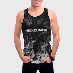 Майка-безрукавка мужская Nickelback black graphite, цвет: 3D-черный — фото 2
