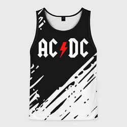 Майка-безрукавка мужская Ac dc rock, цвет: 3D-черный