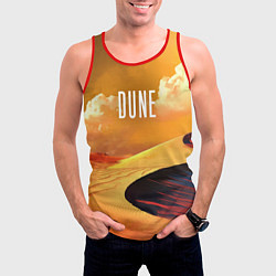 Майка-безрукавка мужская Dune - sands, цвет: 3D-красный — фото 2