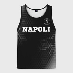 Майка-безрукавка мужская Napoli sport на темном фоне посередине, цвет: 3D-черный