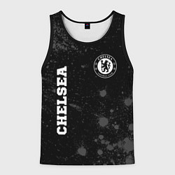 Майка-безрукавка мужская Chelsea sport на темном фоне вертикально, цвет: 3D-черный