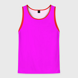 Майка-безрукавка мужская Яркий розовый, цвет: 3D-красный