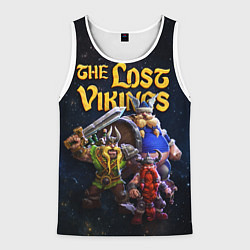 Майка-безрукавка мужская The lost vikings - interplay, цвет: 3D-белый