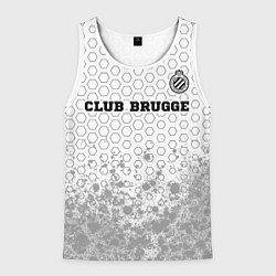 Майка-безрукавка мужская Club Brugge sport на светлом фоне посередине, цвет: 3D-белый
