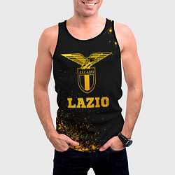 Майка-безрукавка мужская Lazio - gold gradient, цвет: 3D-черный — фото 2