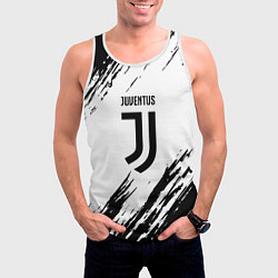 Майка-безрукавка мужская Juventus краски, цвет: 3D-белый — фото 2