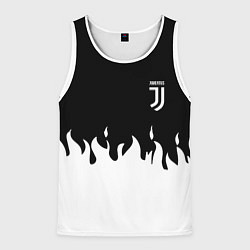 Майка-безрукавка мужская Juventus fire, цвет: 3D-белый