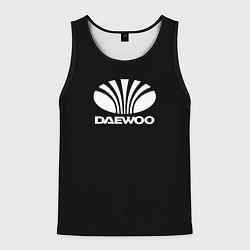 Майка-безрукавка мужская Daewoo white logo, цвет: 3D-черный