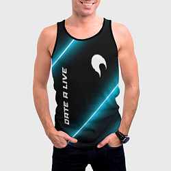 Майка-безрукавка мужская Date A Live неоновые лампы, цвет: 3D-черный — фото 2