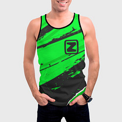 Майка-безрукавка мужская Zotye sport green, цвет: 3D-черный — фото 2