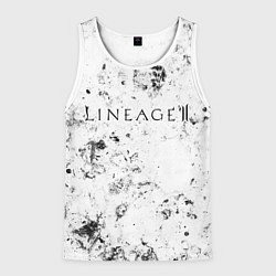 Майка-безрукавка мужская Lineage 2 dirty ice, цвет: 3D-белый