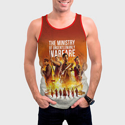 Майка-безрукавка мужская Гай Ричи - Министерство неджентльменских дел, цвет: 3D-красный — фото 2