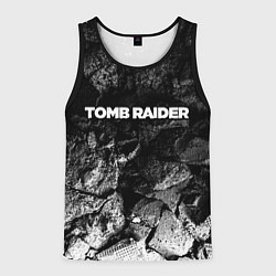 Майка-безрукавка мужская Tomb Raider black graphite, цвет: 3D-черный