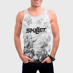 Майка-безрукавка мужская Skillet white graphite, цвет: 3D-белый — фото 2