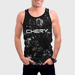 Майка-безрукавка мужская Chery black ice, цвет: 3D-черный — фото 2