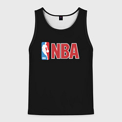 Майка-безрукавка мужская NBA logo, цвет: 3D-черный