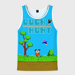 Майка-безрукавка мужская Duck hunt dog, цвет: 3D-белый
