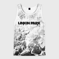 Майка-безрукавка мужская Linkin Park white graphite, цвет: 3D-белый