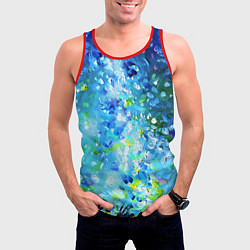 Майка-безрукавка мужская Млечный путь и звездное небо, цвет: 3D-красный — фото 2