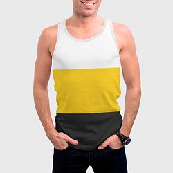Майка-безрукавка мужская Флаг Российской империи, цвет: 3D-белый — фото 2