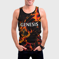 Майка-безрукавка мужская Genesis red lava, цвет: 3D-черный — фото 2