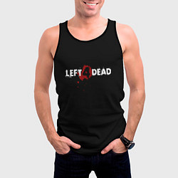 Майка-безрукавка мужская Left 4 Dead logo, цвет: 3D-черный — фото 2