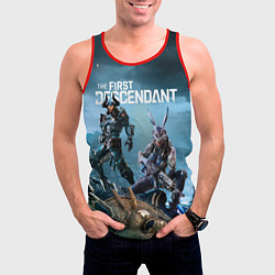 Майка-безрукавка мужская The first descendant персонажи, цвет: 3D-красный — фото 2