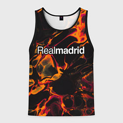 Майка-безрукавка мужская Real Madrid red lava, цвет: 3D-черный