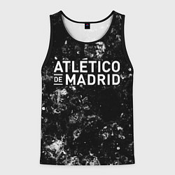 Майка-безрукавка мужская Atletico Madrid black ice, цвет: 3D-черный