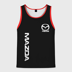 Мужская майка без рукавов Mazda white logo