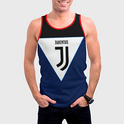 Майка-безрукавка мужская Juventus sport geometry color, цвет: 3D-красный — фото 2