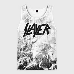 Майка-безрукавка мужская Slayer white graphite, цвет: 3D-белый