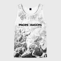 Майка-безрукавка мужская Imagine Dragons white graphite, цвет: 3D-белый