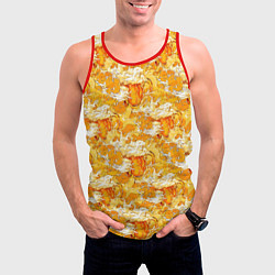 Майка-безрукавка мужская Пивной шторм, цвет: 3D-красный — фото 2