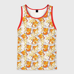 Майка-безрукавка мужская Кружки с пивом, цвет: 3D-красный