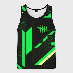 Майка-безрукавка мужская Dead by daylight geometry pattern, цвет: 3D-черный