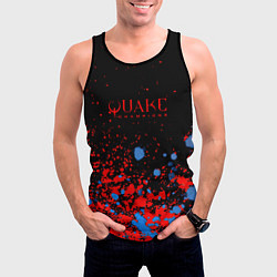 Майка-безрукавка мужская Квейк чемпион, цвет: 3D-черный — фото 2