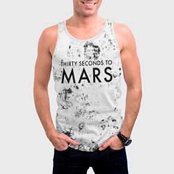Майка-безрукавка мужская Thirty Seconds to Mars dirty ice, цвет: 3D-белый — фото 2