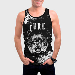 Майка-безрукавка мужская The Cure рок пес, цвет: 3D-черный — фото 2
