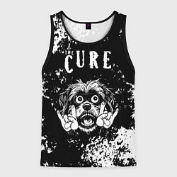Майка-безрукавка мужская The Cure рок пес, цвет: 3D-черный