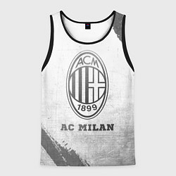 Майка-безрукавка мужская AC Milan - white gradient, цвет: 3D-черный