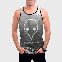 Майка-безрукавка мужская Evangelion - grey gradient, цвет: 3D-черный — фото 2