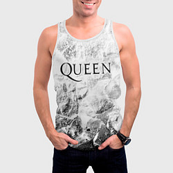 Майка-безрукавка мужская Queen white graphite, цвет: 3D-белый — фото 2