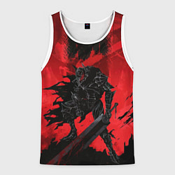 Майка-безрукавка мужская Берсерк Гатс в броне скелета, цвет: 3D-белый