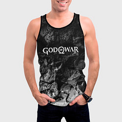 Майка-безрукавка мужская God of War black graphite, цвет: 3D-черный — фото 2